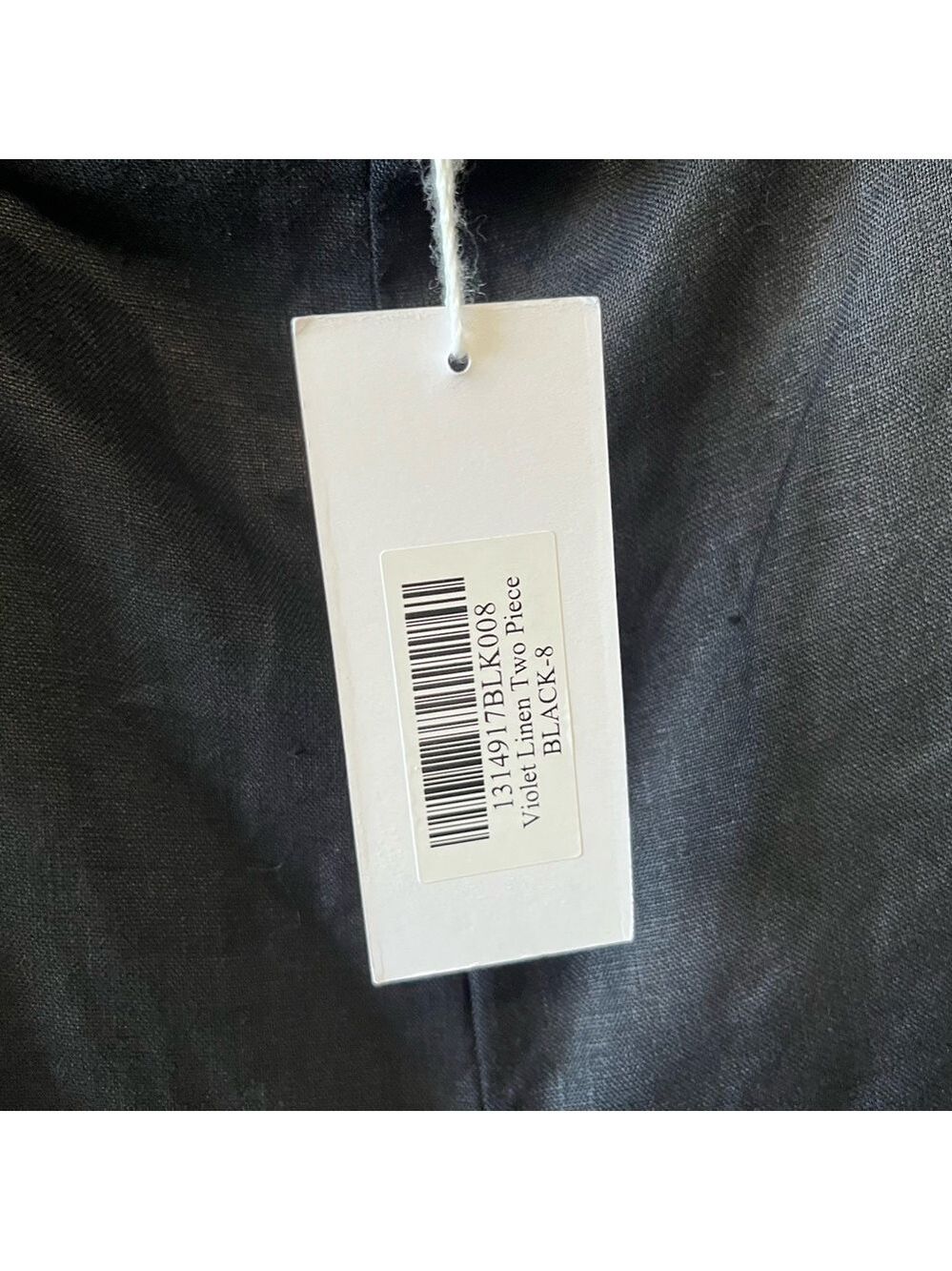 NWT Reformation Violet Linen Two Piece in Black Size 8 - Picture 9 of 15
